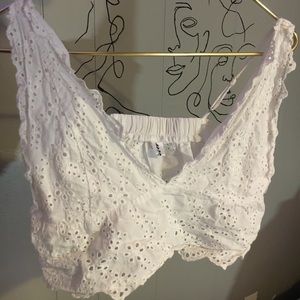 White Bralette Tank Top